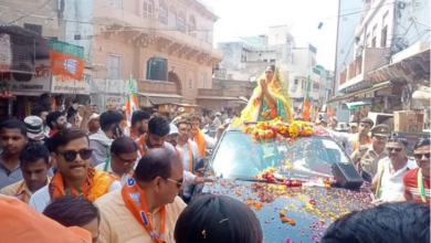 Photo of लोकसभा चुनाव 2024: चिलचिलाती धूप में हेमा मालिनी का रोड शो